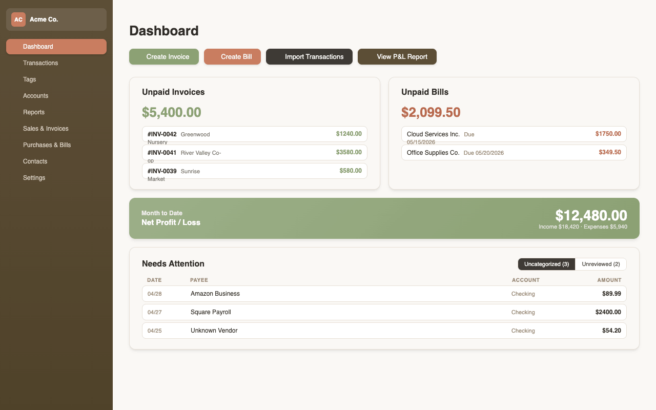 BeanSprout Dashboard