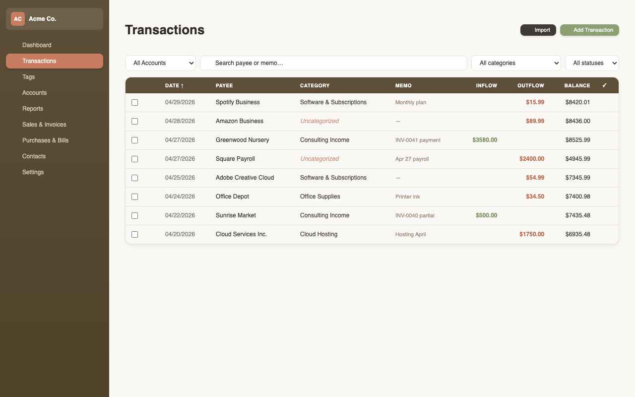 Transactions